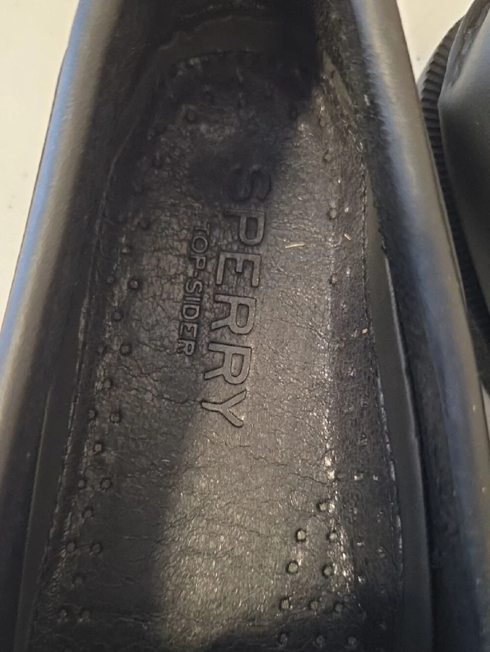 Sperry Top Sider Classic Men's Black Leather Boat Shoes Size9.5